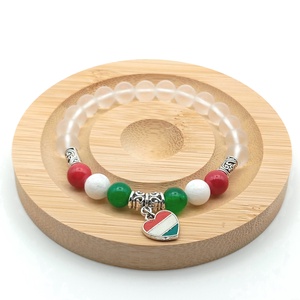 Nemzeti színű - Hegyikristály karkötő - ékszer - karkötő - ásványkarkötő - Meska.hu