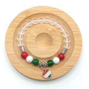 Nemzeti színű - Hegyikristály karkötő, Ékszer, Karkötő, Ásványkarkötő, Ékszerkészítés, MESKA