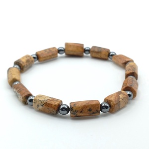 Tájképjáspis - Hematit karkötő, Ékszer, Karkötő, Ásványkarkötő, Ékszerkészítés, MESKA