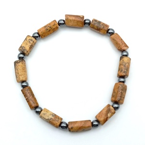 Tájképjáspis - Hematit karkötő - ékszer - karkötő - ásványkarkötő - Meska.hu