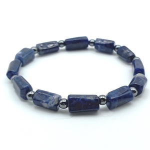 Szodalit - Hematit karkötő, Ékszer, Karkötő, Ásványkarkötő, Ékszerkészítés, MESKA