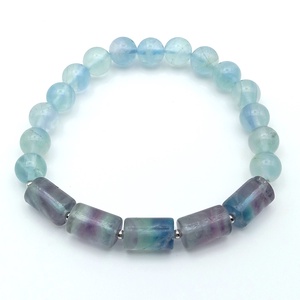 Fluorit - kék karkötő - ékszer - karkötő - gyöngyös karkötő - Meska.hu