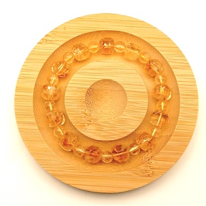 Citrin fazettált kocka karkötő - ékszer - karkötő - ásványkarkötő - Meska.hu