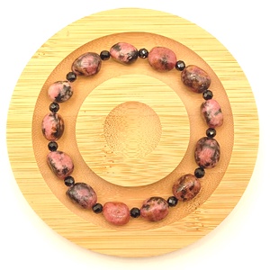 Rodonit nugget karkötő, Ékszer, Karkötő, Ásványkarkötő, Ékszerkészítés, MESKA