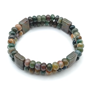 Indiai achát kétsoros karkötő - ékszer - karkötő - ásványkarkötő - Meska.hu