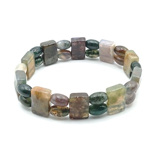 Indiai achát színes kétsoros karkötő, Ékszer, Karkötő, Ásványkarkötő, Ékszerkészítés, MESKA