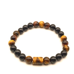 Ónix - Tigrisszem - Macskaszem karkötő - ékszer - karkötő - ásványkarkötő - Meska.hu