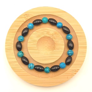 Kék Opál - Ónix karkötő, Ékszer, Karkötő, Ásványkarkötő, Ékszerkészítés, MESKA