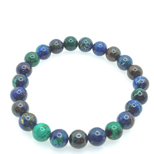 Azurit-malachit 8 mm karkötő, Ékszer, Karkötő, Ásványkarkötő, Ékszerkészítés, MESKA