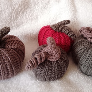 Horgolt amigurumi tök szett, dark - kellékek & szerszámok - dekorációs kellékek - őszi dekor - őszi dekortök - Meska.hu