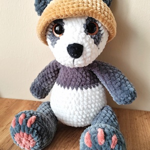 Horgolt, amigurumi panda - otthon & életmód - babaszoba, gyerekszoba - babaszoba dekoráció - Meska.hu