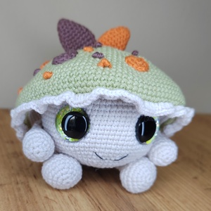 Amigurumi gomba, rózsaszín - otthon & életmód - babaszoba, gyerekszoba - babaszoba dekoráció - Meska.hu