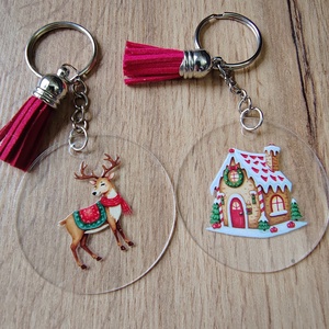 Karácsonyi kulcstartó - Meska.hu
