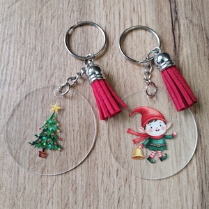 Karácsonyi kulcstartó - táska & tok - kulcstartó & táskadísz - kulcstartó - Meska.hu