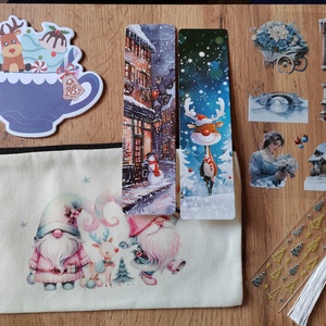 Karácsonyi csomag, kék - diy (csináld magad) - egységcsomag - Meska.hu