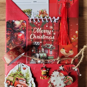 Karácsonyi csomag, piros - Meska.hu