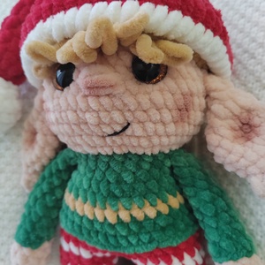 Karácsonyi manó - karácsony - karácsonyi lakásdekoráció - karácsonyi manók, figurák - Meska.hu