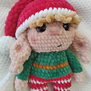 Karácsonyi manó - karácsony - karácsonyi lakásdekoráció - karácsonyi manók, figurák - Meska.hu