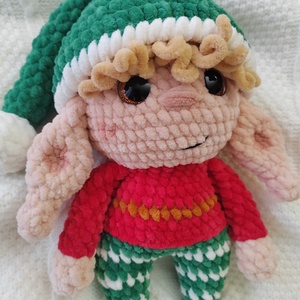 Karácsonyi manó - karácsony - karácsonyi lakásdekoráció - karácsonyi manók, figurák - Meska.hu