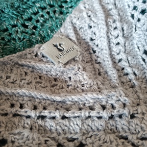 Horgolt vállkendő Tenger  - ruha & divat - sál, sapka, kendő - kendő - Meska.hu