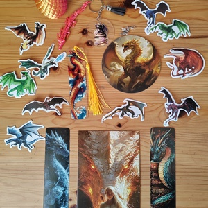 Sárkányos bookish bundle (kicsi)  - diy (csináld magad) - egységcsomag - Meska.hu