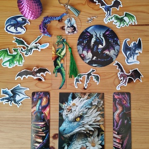 Sárkányos bookish bundle (kicsi) , DIY (Csináld magad), Egységcsomag, Scrapbook, MESKA