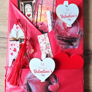 Valentin napi csomag, piros, DIY (Csináld magad), Egységcsomag, Scrapbook, MESKA