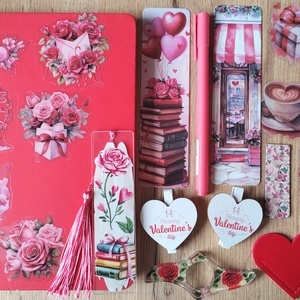 Valentin napi csomag, piros/rózsaszín  - diy (csináld magad) - egységcsomag - Meska.hu
