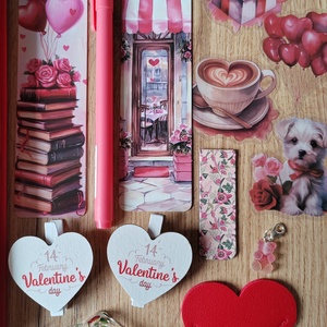 Valentin napi csomag, piros/rózsaszín  - diy (csináld magad) - egységcsomag - Meska.hu