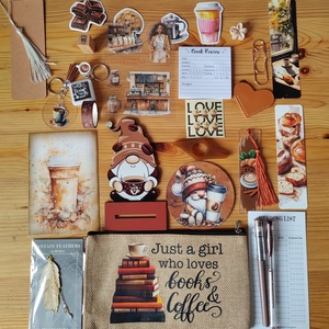 Kávé és édesség Bookish Bundle  - diy (csináld magad) - egységcsomag - Meska.hu