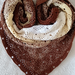 Horgolt vállkendő Süti , Ruha & Divat, Sál, Sapka, Kendő, Vállkendő, Horgolás, MESKA