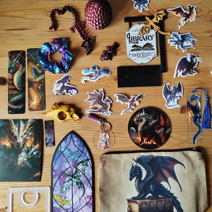 Sárkányos bookish bundle (új)  - Meska.hu