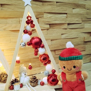 Dekor karácsonyfa , Karácsony, Karácsonyi lakásdekoráció, Karácsonyfa, grincsfa, Famegmunkálás, Mindenmás, MESKA