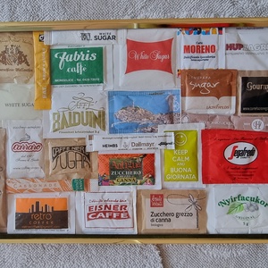 Arany keretes cukorkép. 30 x 20 cm., Művészet, Kollázs, Mindenmás, MESKA