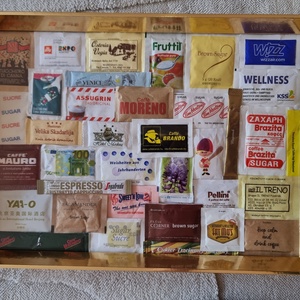 Arany keretes cukorkép. 35 x 25 cm., Művészet, Kollázs, Mindenmás, MESKA