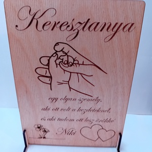 Keresztanya tábla - otthon & életmód - dekoráció - kép & falikép - táblakép - Meska.hu