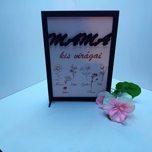 Mama kis virágai tábla - otthon & életmód - dekoráció - kép & falikép - táblakép - Meska.hu