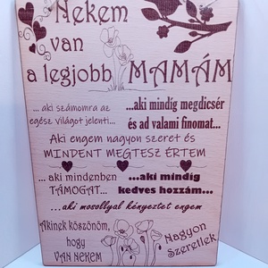 LEGJOBB MAMA TÁBLA A/4, Otthon & Életmód, Dekoráció, Kép & Falikép, Táblakép, , MESKA