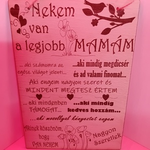LEGJOBB MAMA TÁBLA A/4 - otthon & életmód - dekoráció - kép & falikép - táblakép - Meska.hu