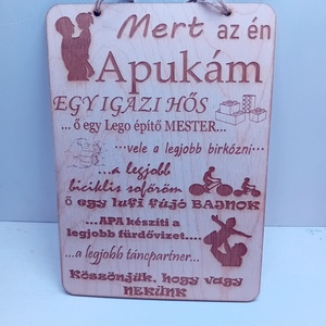 Apák napi tábla - Meska.hu