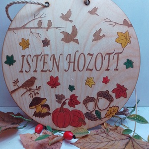 Őszi ajtódísz-kopogtató - Meska.hu