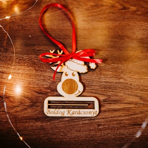 Rénszarvasos pénzátadó karácsonyra - karácsony - karácsonyi ajándékozás - karácsonyi ajándékcsomagolás - Meska.hu
