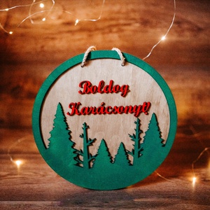 Karácsonyi ajtódísz - karácsony - adventi díszek - adventi ajtódísz - Meska.hu