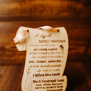 Tanítónéninek ajándék ballagásra, pedagógusnapra, Otthon & Életmód, Dekoráció, Kép & Falikép, Táblakép, Famegmunkálás, MESKA