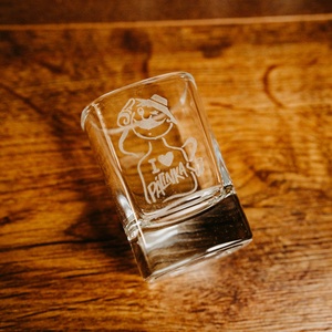 Karácsonyi pálinkáspoharak tartóval - karácsony - karácsonyi ajándékozás - karácsonyi ajándékcsomagolás - Meska.hu