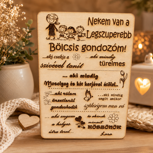 Bölcsis ajándék ballagásra, dadusnak, gondozónak - Meska.hu