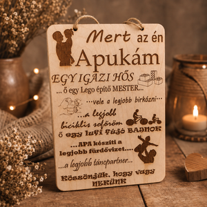 Apák napi tábla - Meska.hu