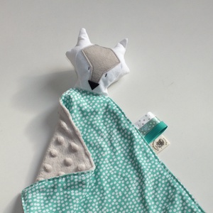 Sleepy Fox szundi kendő - Aqua flurry dots -  - Meska.hu