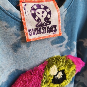 Sunamiwear egyedi szemes pulcsi - ruha & divat - férfi ruha - férfi pulóver - Meska.hu