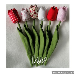 Textil tulipán - Meska.hu